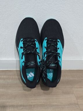 adidas Black & Teal Athletic Running Shoes